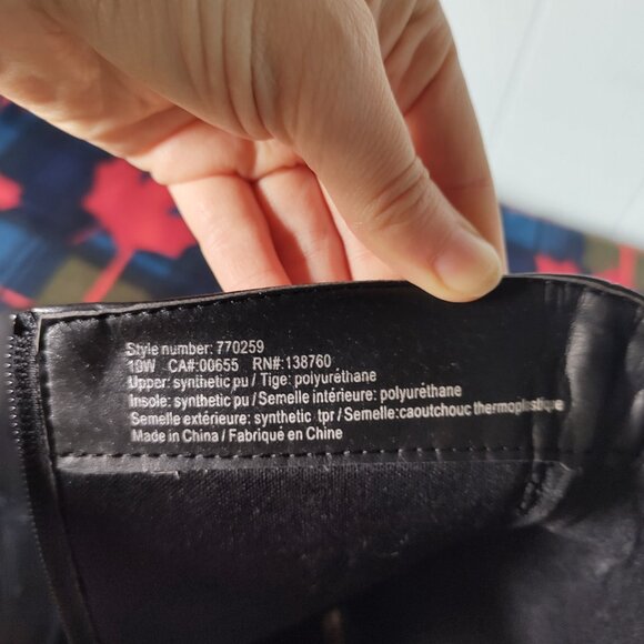 Addition Elle Black Wide Calf Nanette Tall Boots - Picture 9 of 10